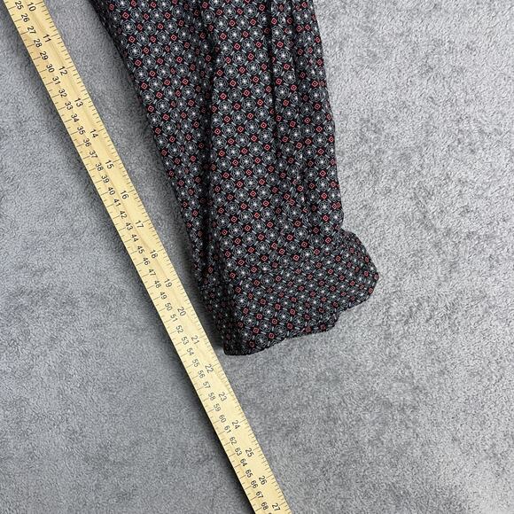 Cinch Shirt Mens XL Black Red Geometric Pattern Long Sleeve Western Button Up - Picture 9 of 12